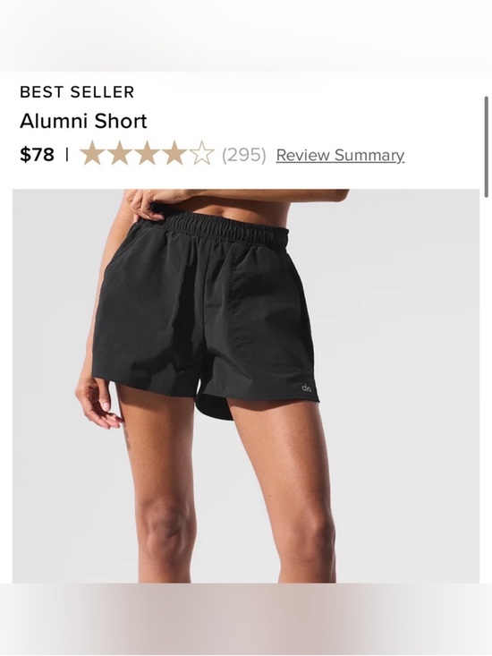 ALO Yoga Pants - ALO Yoga Alumni Short - Black